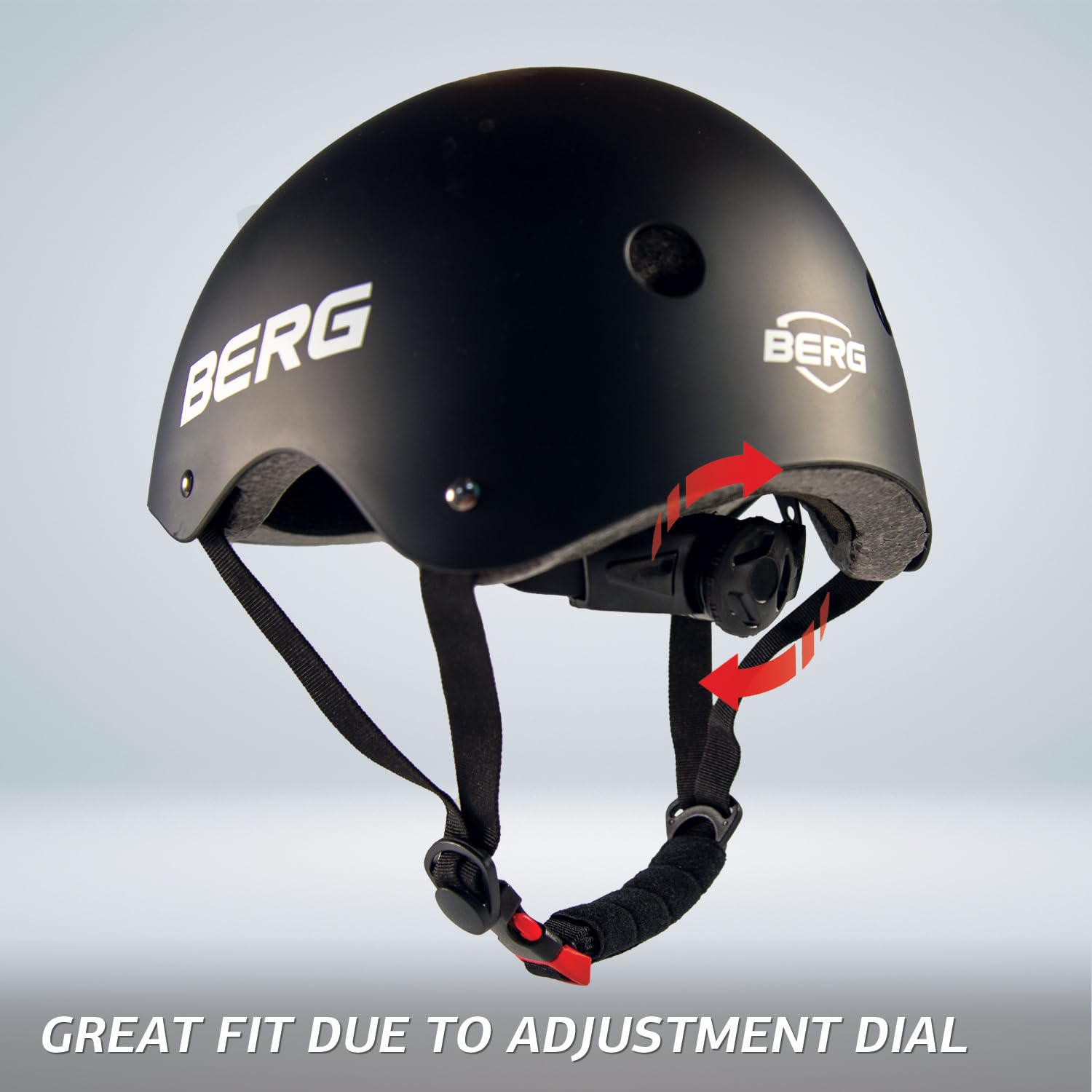 BERG Casque Enfant S Negro 48-52 cm ajustable