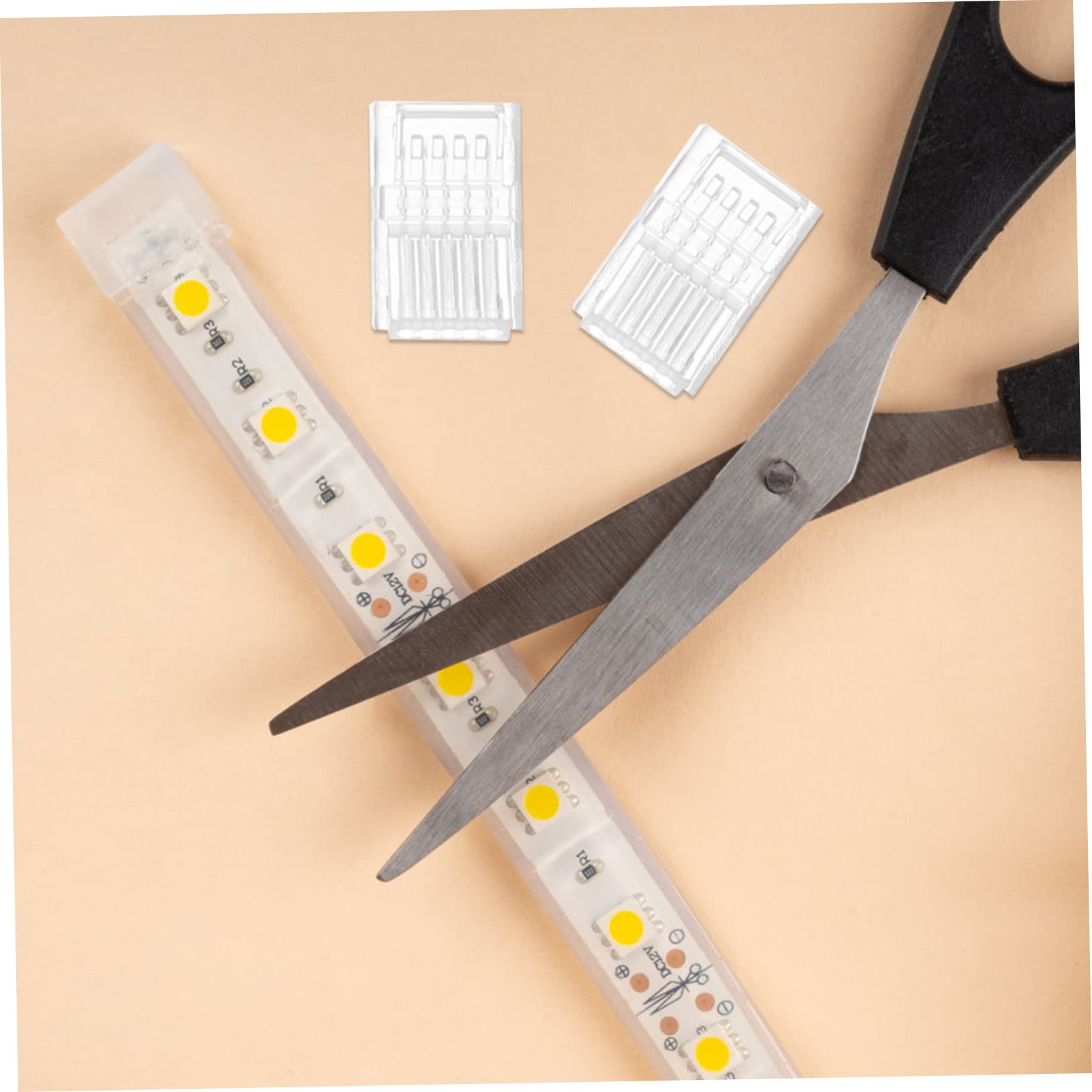 Tofficu 3 Sätze Led Streifen Verbinder Lötfreier Für Rgbw Led Lichtleisten Transparente Und Flexible Verbindung Für Einfache Montage 10 Stück * 3