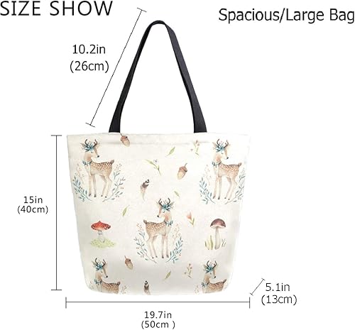 Miniatura 3 de ZzWwR Chic Cute Fashion Style Pattern Extra Large Shoulder Tote Bag for Beach Travel Weekender Gym Grocery Shopping