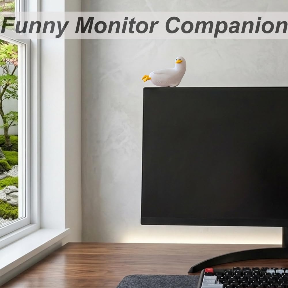 3D Printed Monitor Goose Desk Pet - Funny Emotional Support Buddy Gag Gifts image 4