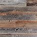 Plank and Mill Reclaimed Barn Wood Wall Panels - Simple Peel & Stick Natural Aged Planks - 1 Sq Ft Sample Pack of 5 & 3" Wide: Whitewashed & Classic Barn Wood