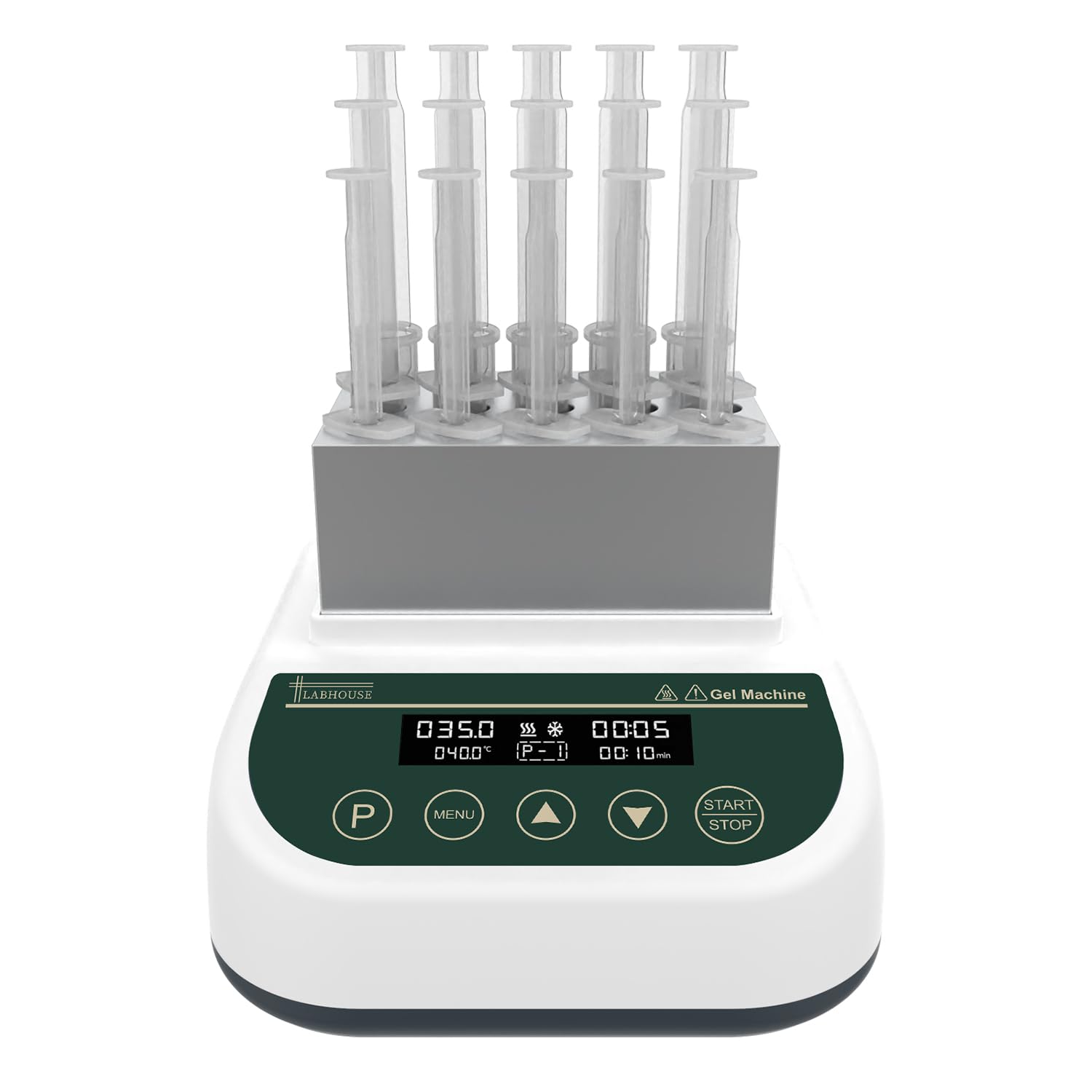 Gel Heating Cooling Machine Professional PRP PPP Gel Maker 2.5ml/5ml/10ml Block Dry Bath Incubator Temperature Control Timing Function