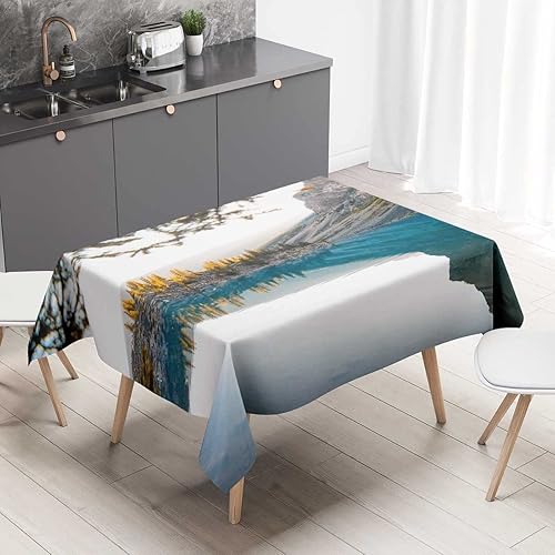 Miniatura 6 de Love Lover - Mantel rectangular de corazón para mesa, lavable, resistente al agua, 60 x 84 pulgadas