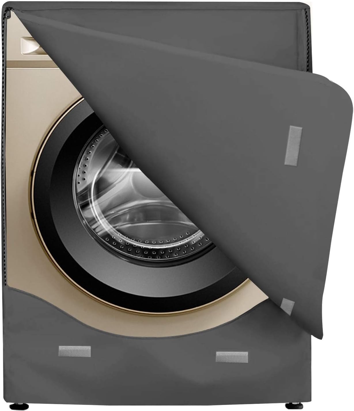 BlueStars 2-Pack Washer & Dryer Covers For Top Loaders - Waterproof, Dustproof, Sunproof - W29" D28" H43" - Comes With A Free Mesh Laundry Bag (Black) - View #5