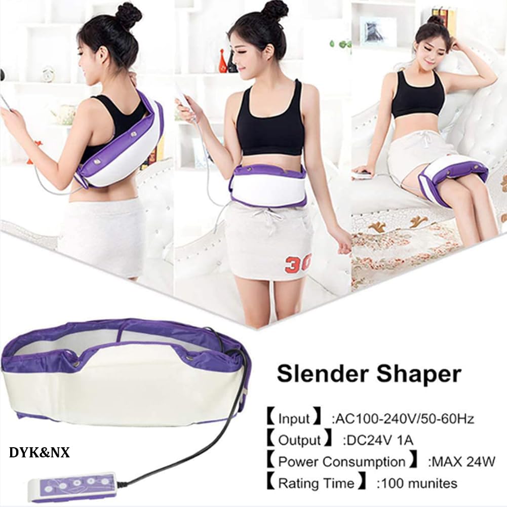Cinturón Vibratorio Adelgazante y de Masaje Abdominal, Sistema de Calor para Mejorar La Circulación Sanguínea en Mujeres y Hombres