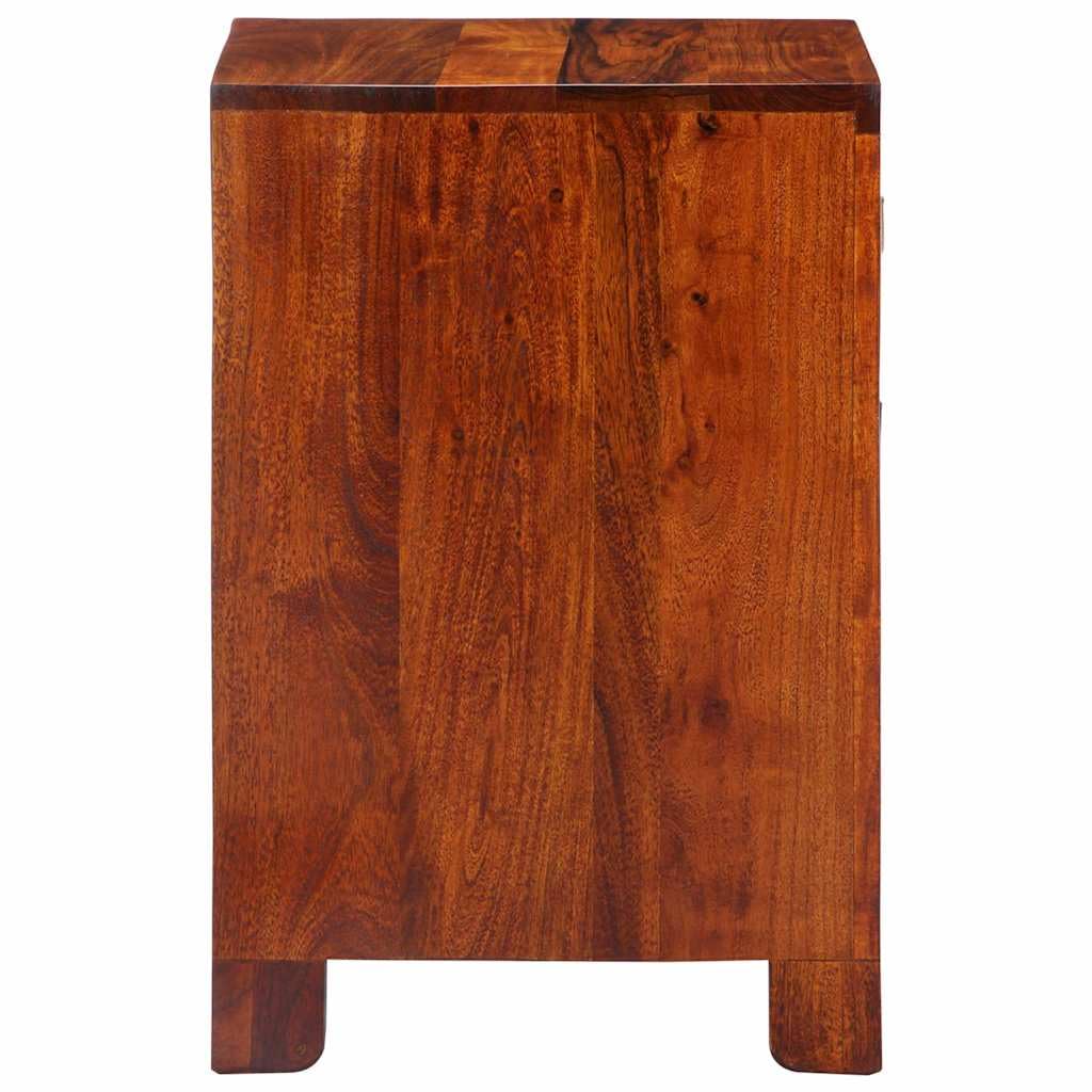 vidaXL Mesita de Noche 40x40x60 cm Madera Maciza de Acacia, mesilla de Noche, Mueble de Cama, Mesa Auxiliar para Dormitorio, mesita Auxiliar