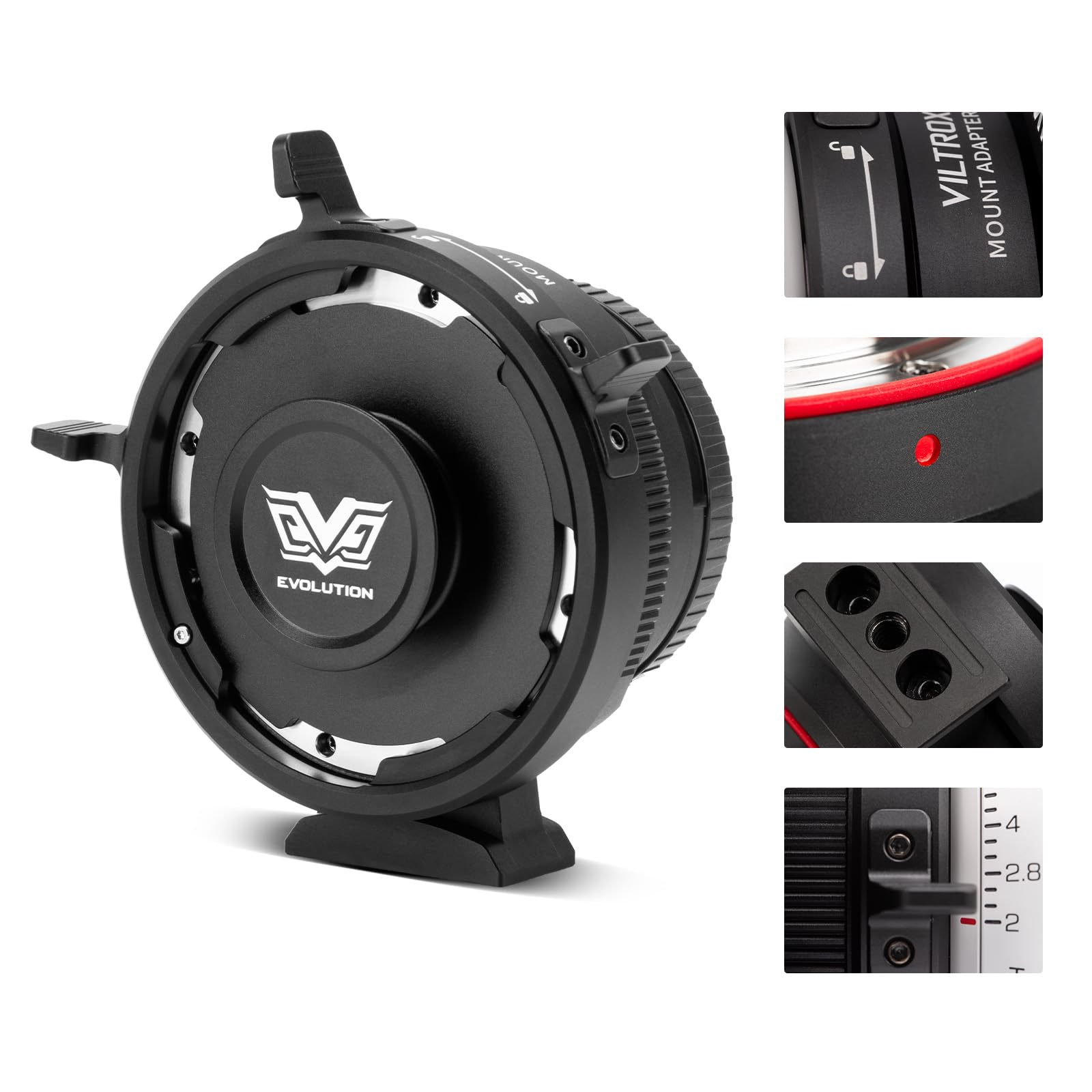 VILTROX PL-L Adapter Lens Electronic Manual Focus PL-L Adapter MF Converter for PL Mount Lens to L Mount Camera Panasonic S1 S1R S1H S5/Leica SL SL2 CL TL/Sigma fp L