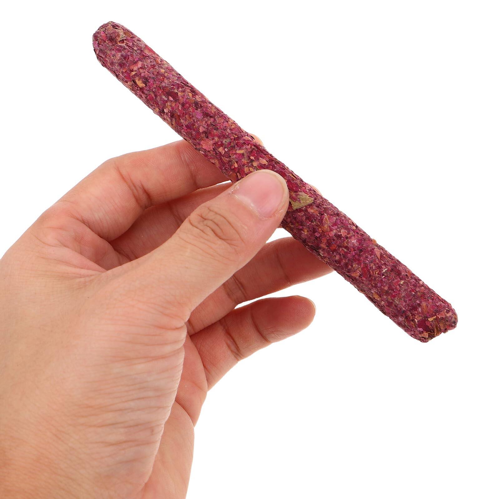 Bâtonnets à Mâcher pour Lapins et Petits Animaux – Friandises Dentition Naturelles en Foin de Luzerne et Pétales de Rose – 500 G – Jouets à Mordiller pour Chinchillas Cobayes et