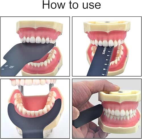 Miniatura 4 de Fotografía dental, fondo negro, tablero de fondo de fotos de PVC, placa portátil, imagen de contraste, ortodoncia intraoral ortodóntica fotográfica