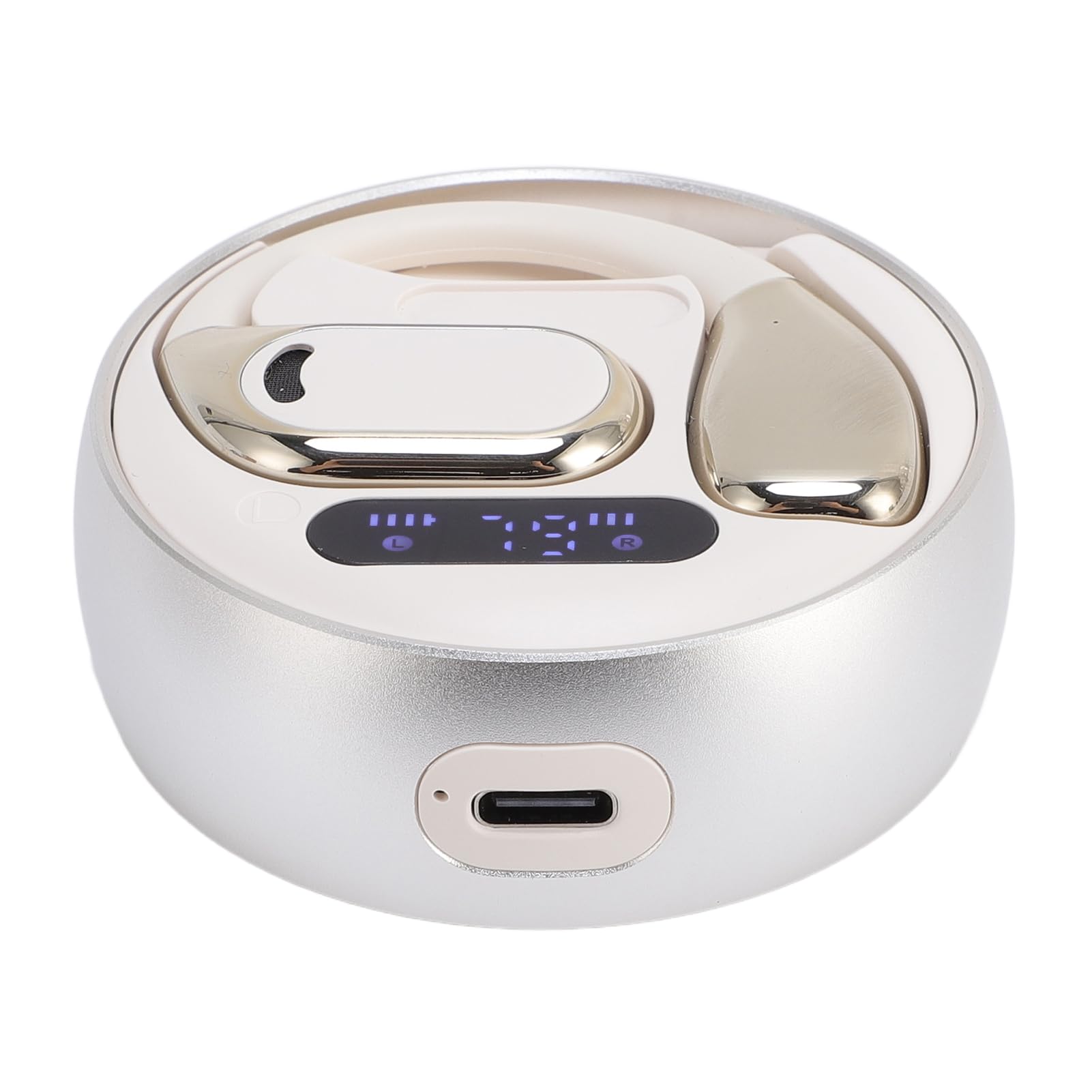 Auricolari Bluetooth 5.49 per Traduttore Linguistico con Suono Ad Alta Definizione per Comunicazioni in Tempo Reale, Perfetti per Viaggiatori e Conversazioni Multilingue, 2 unità (WHITE)