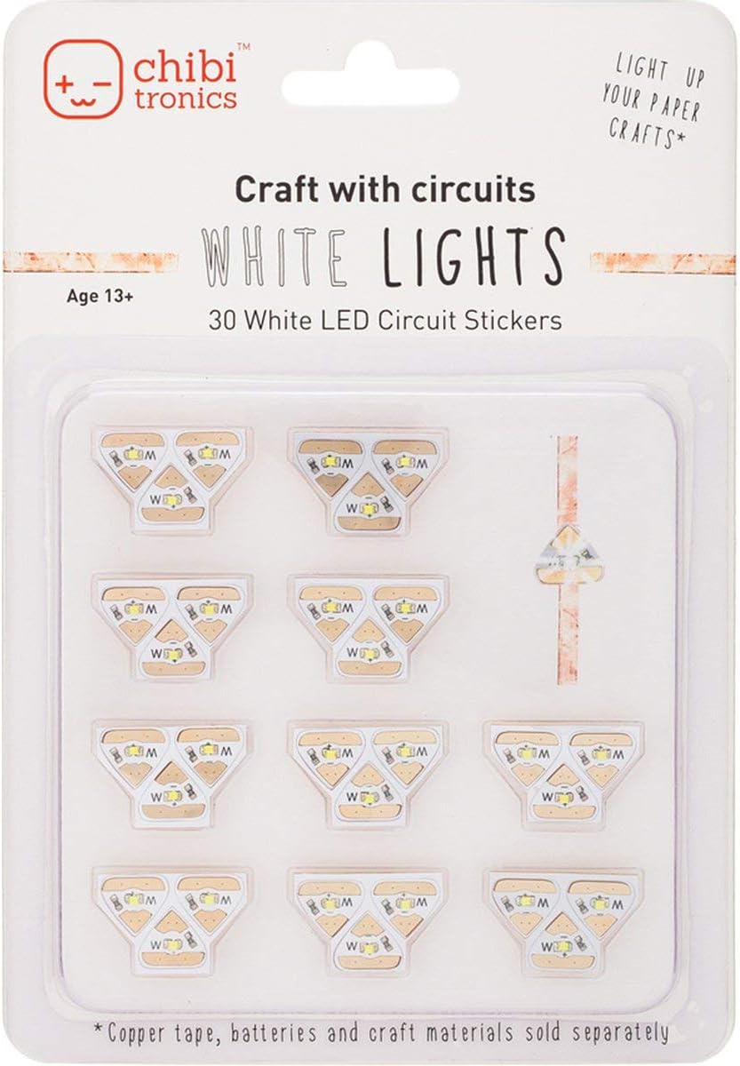 Chibitronics White LED Circuit Stickers - Megapack