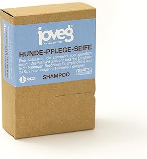 joveg® Hundeshampoo Pflege Seife - Sanfte Reinigung Fellpflege und Hautpflege für Hunde - Wirkt rückfettend und schützt die Haut vor Austrocknung - Made in Germany, Handgemacht, 100g product image