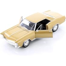 Welly 1965 Buick Riviera Grand Sport Hard Top 24072/4D - 1/24 Scale Diecast Model Car Gold