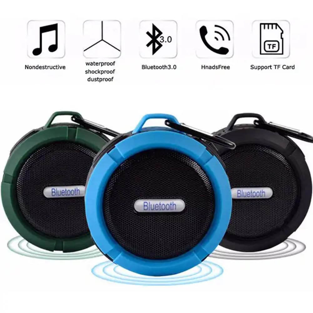 Altoparlante Bluetooth, Mini Altoparlante Da Doccia, Subwoofer Portatile Impermeabile IP65, Con Ventosa, Collegamento Automatico Della Memoria, Per Sport All'aria Aperta, Escursionismo, Campeggio