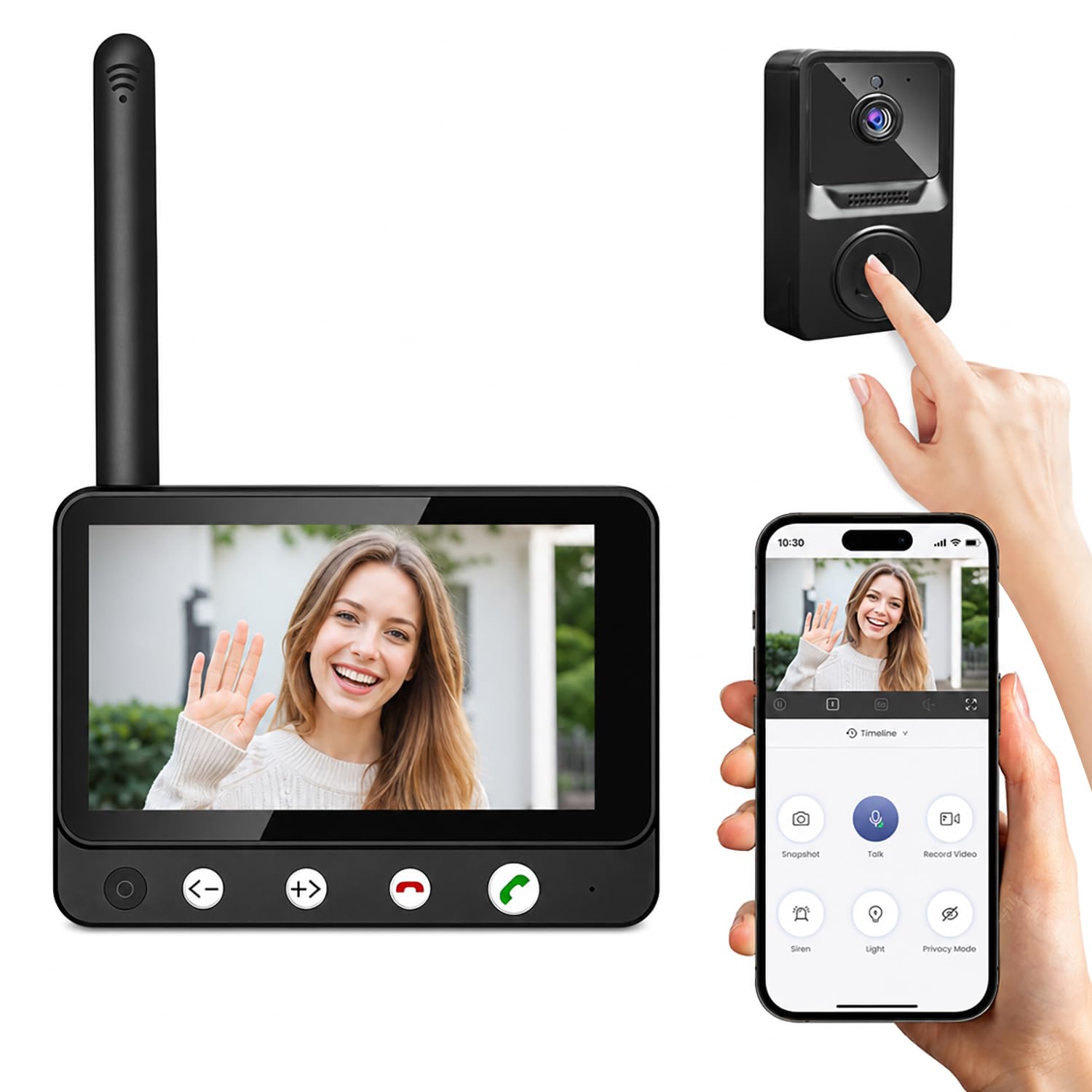 View 1 of Gezxt Video Doorbell Intercom System