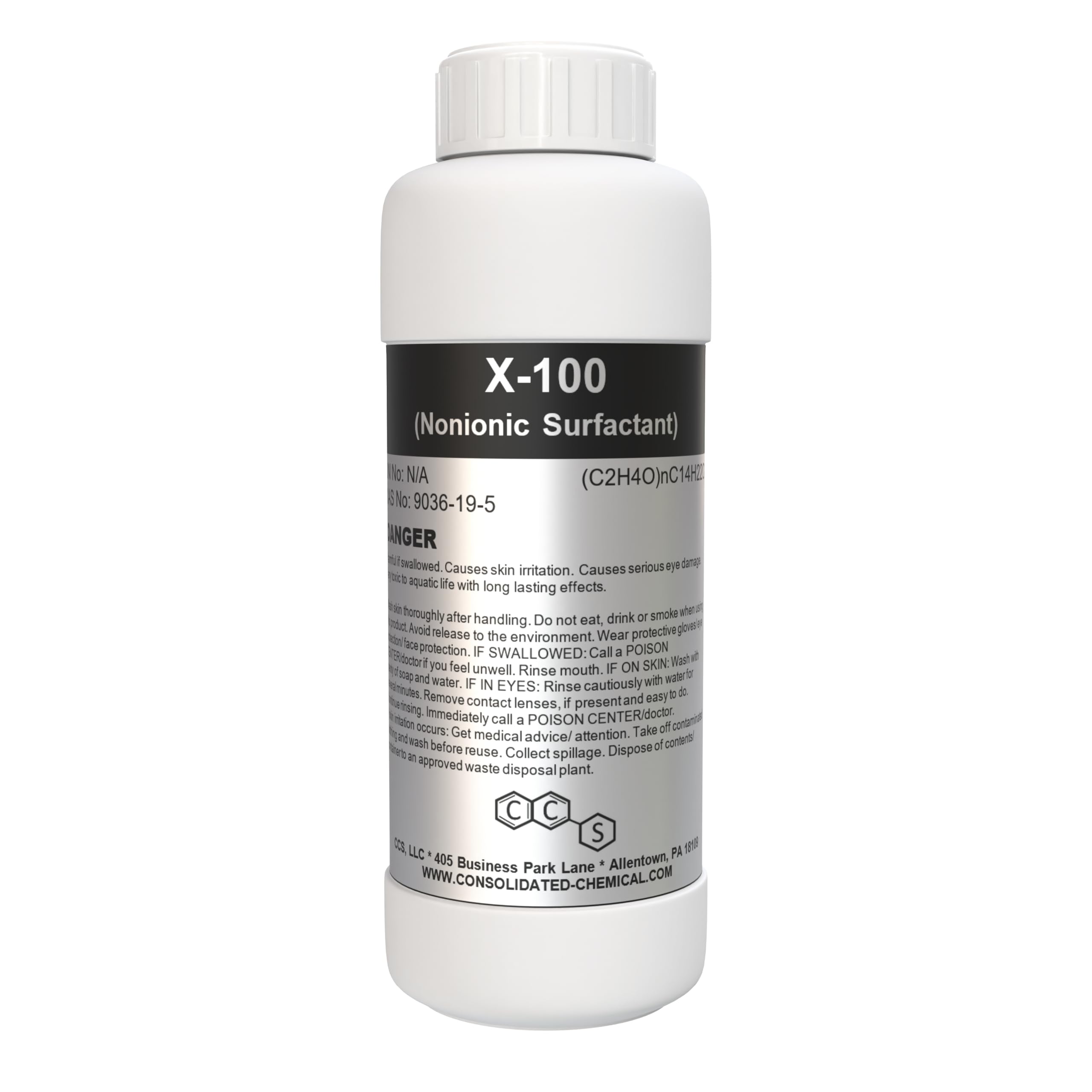 X-100 (Nonionic Surfactant) | Premium-Quality Laboratory and Industrial Grade Cleaning Surfactant - 100mL (3.3 Fl Oz)