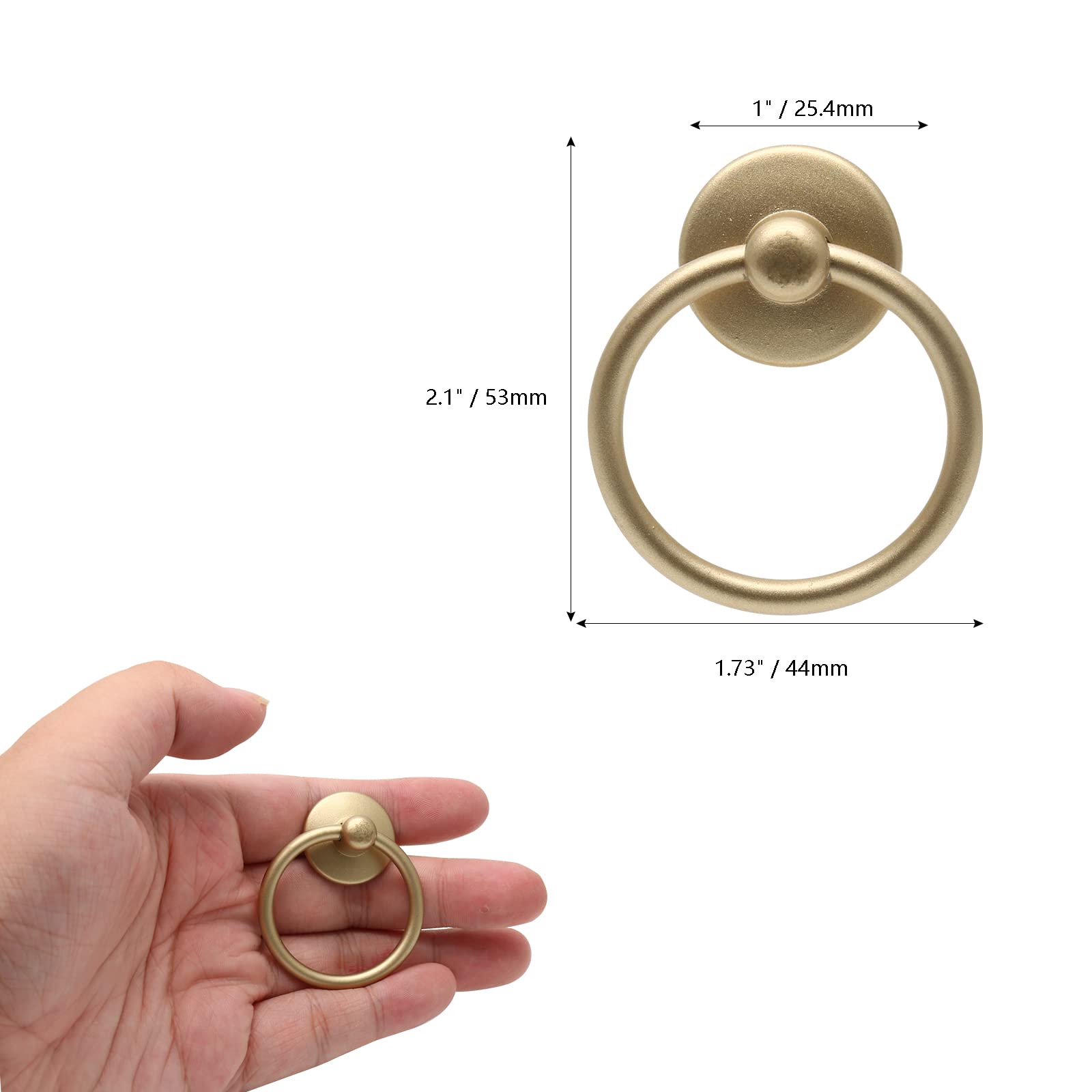 Jersvimc 5Pcs Gold Ring Drawer Pulls, Brass Cabinet Ring Handles Drop Knobs Single Hole Dresser Pulls for Furniture Cupboard Closet Kitchen Door(1" x 2") - Amazon.com Jersvimc 5Pcs Gold Ring Drawer Pulls, Brass Cabinet Ring Handles Drop Knobs Single Hole Dresser Pulls for Furniture Cupboard Closet Kitchen Door(1" x 2") - Amazon.com