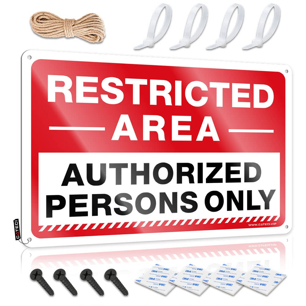 STWNVOITV Metal Decor For Home Bar Restricted Area Authorized Persons Only Tin Sign Man Cave Bar Men Cave Decor(30X40CM)