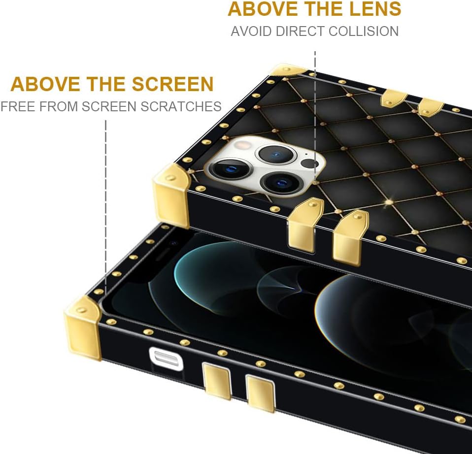 Case Compatible with iPhone 14 Case,Luxury Soft TPU & Hard PC Back for Girls Women,Shockproof Protective Cover,Diamond Heels - Image 6