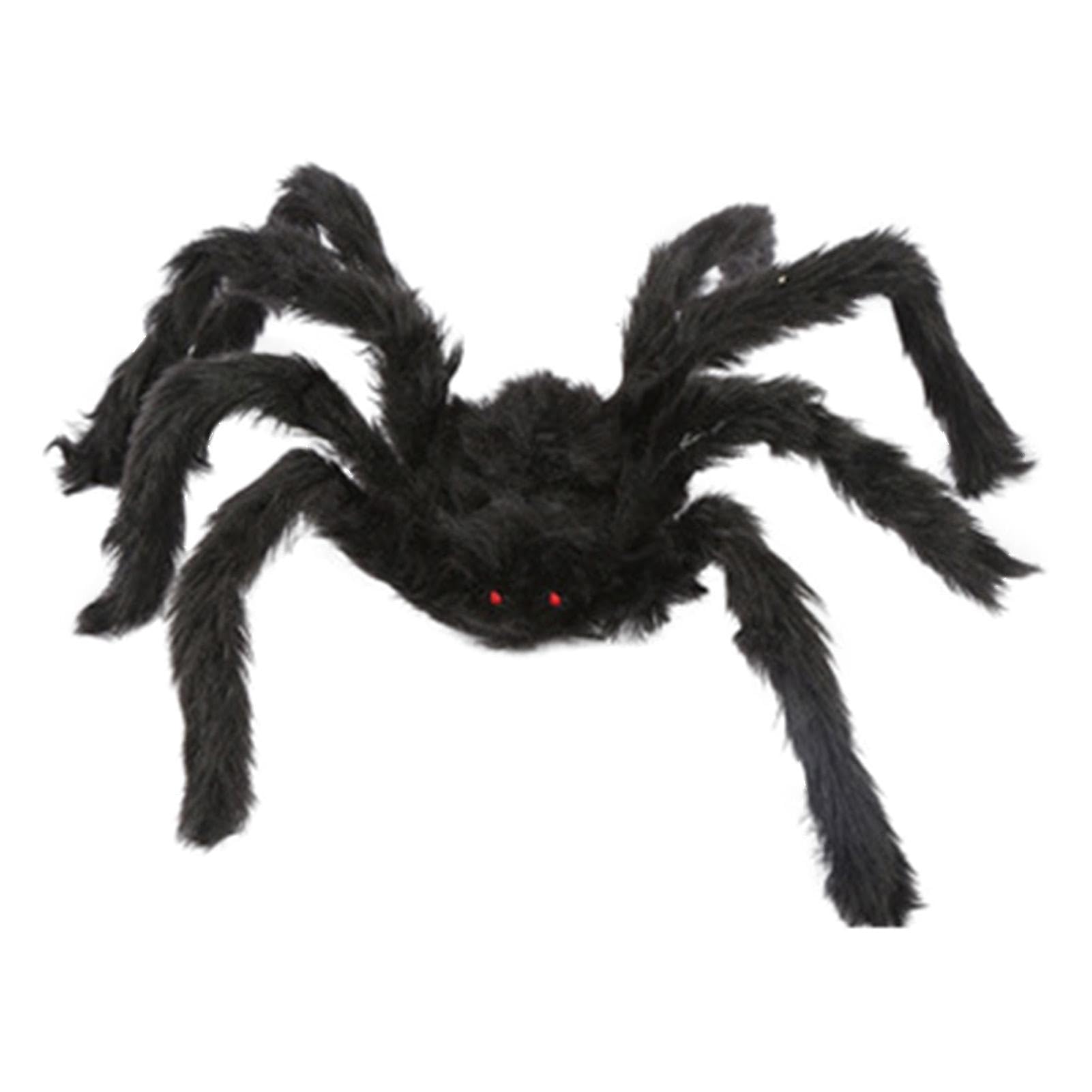 Pologmase 60 Cm Halloween Spider Decoration, Halloween Realistic Giant Spider Decoration, Black Large Spider Scary Spider Prank Halloween Spider Decoration For Outdoor Carnival Theme Party