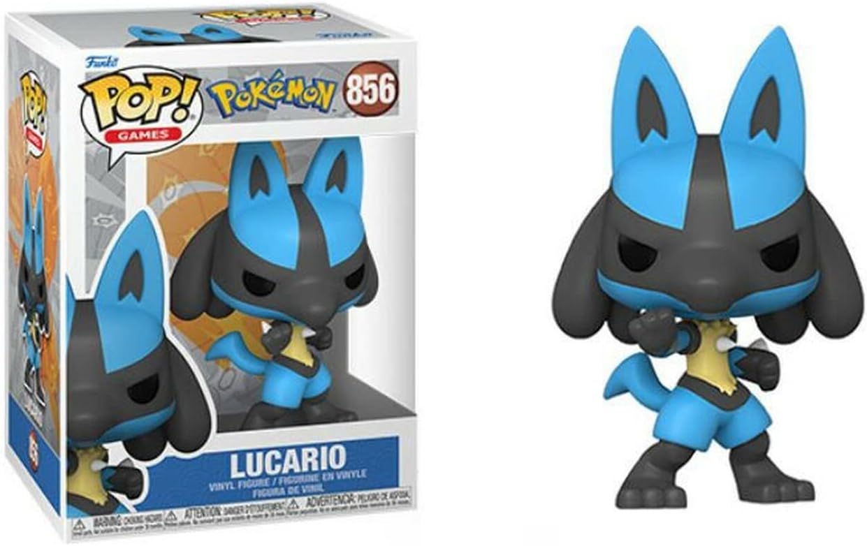 Pokemon - Lucario Pop! Vinyl Figure (Bundled with Compatible Pop Box Protector Case) Multicolored 3.75 inches