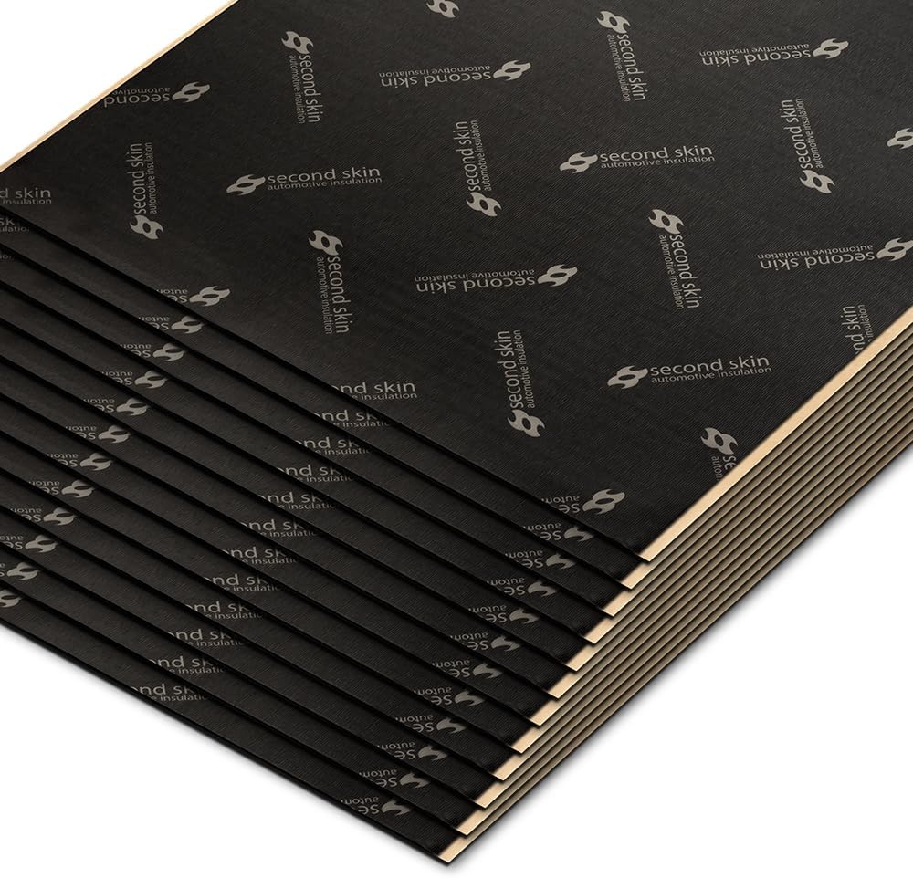 Second Skin Damplifier Pro 2mm Butyl Sound Deadening Mat (20 sq ft)