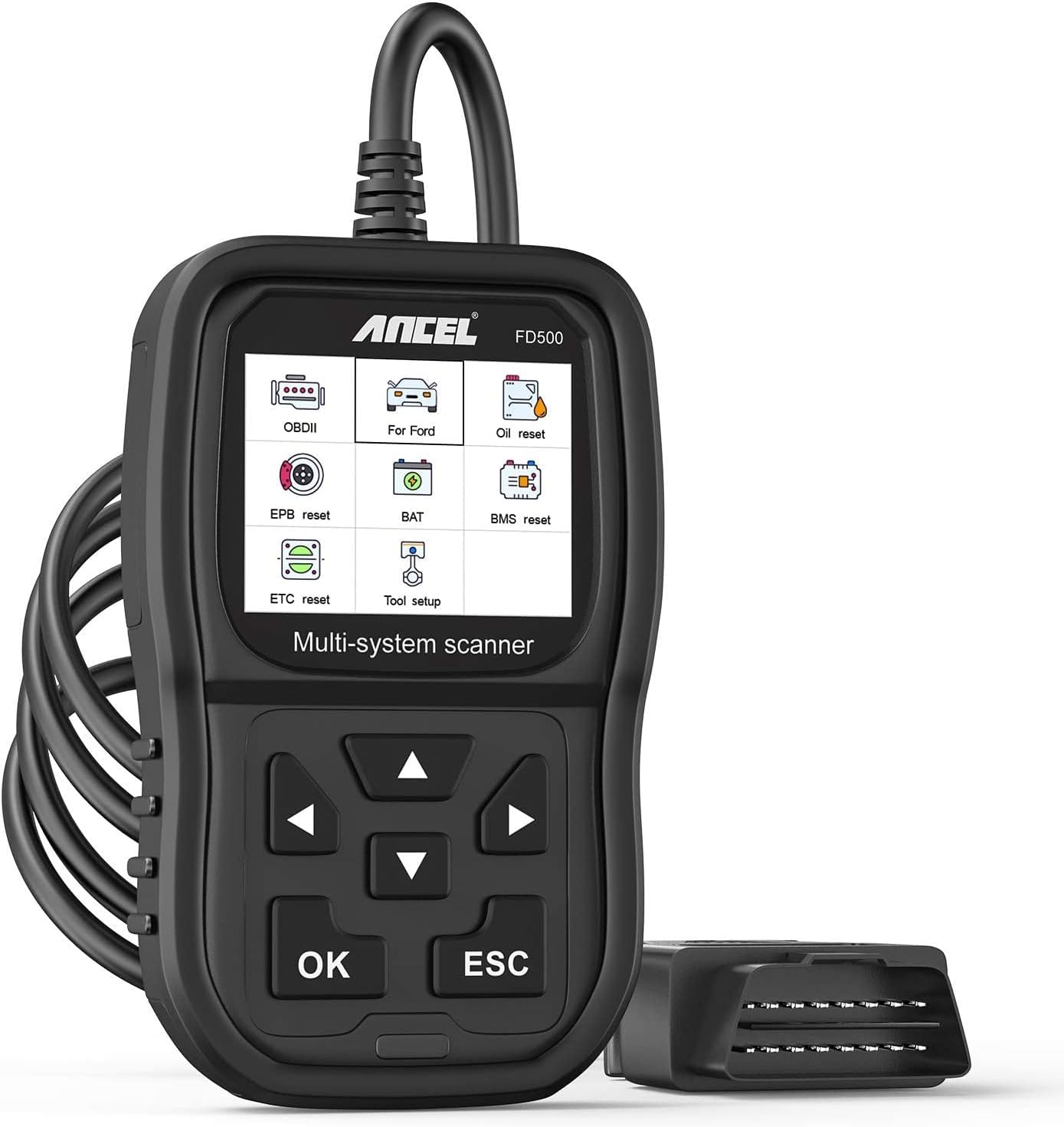 ANCEL FD500 Full System Scan Tool for Ford Lincoln, Code Reader Obd2 ...
