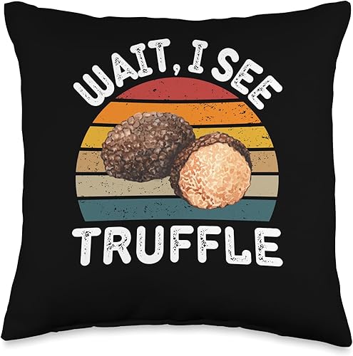 Miniatura 4 de Vintage Truffle Wait, I See Truffle Retro Truffle Lover Throw Pillow