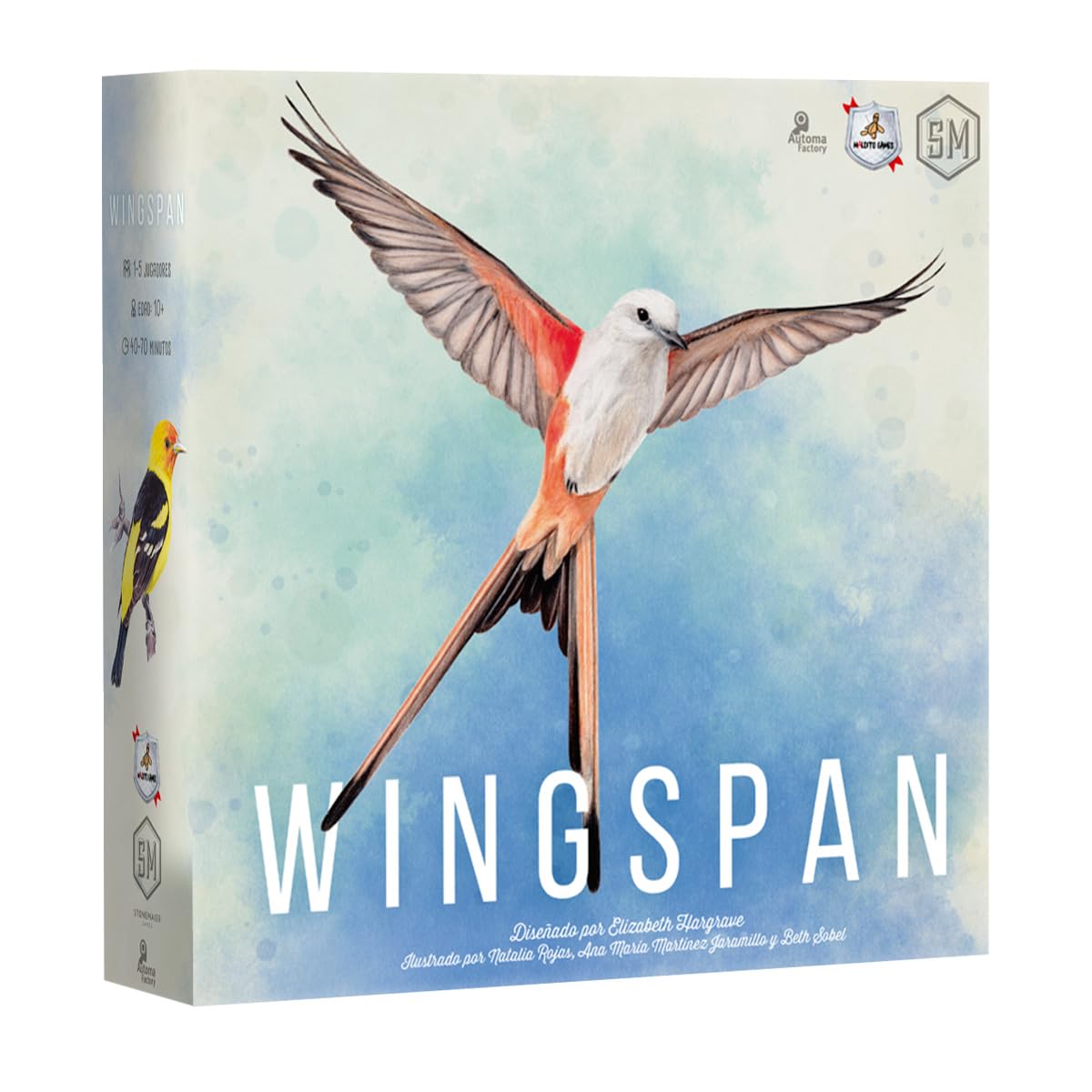 Maldito Games - Wingspan - Gioco da tavolo per uccelli e orchnitologia, carte strategiche per famiglie e giocatori, partite di 1 ora, scienza e natura (MLDG266192)