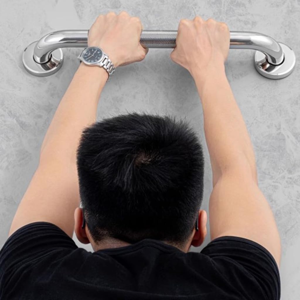 Maniglioni Antiscivolo In Acciaio Inox For Doccia, Corrimano Di Sicurezza For Bagno Ad Alta Resistenza, Maniglia For Disabili Montata A Parete, For Anziani E Anziani Che Soffrono Infortuni(50cm)