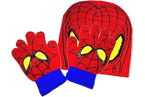 Spiderman Hat Gloves Set: Winter Head-to-Toe Warmth for Boys