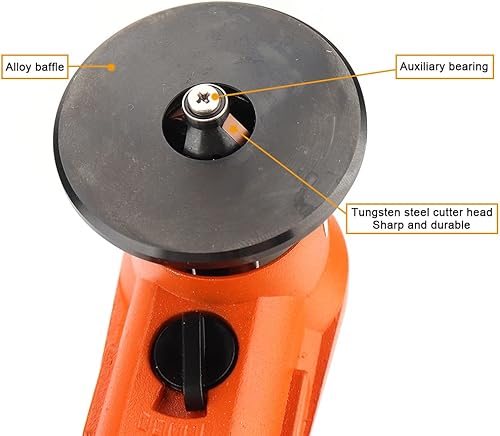 Miniatura 6 de Mini máquina de biselado neumática Juego de recorte portátil biselado desbarbado herramienta de enrutador de rebabas de arco recorte con 2 piezas