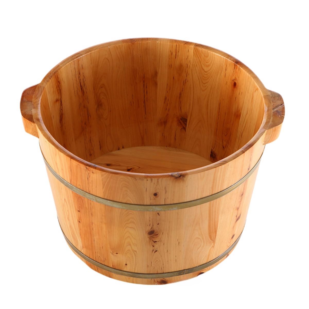 Hinoki Wooden Foot Bath Bucket, 36cm