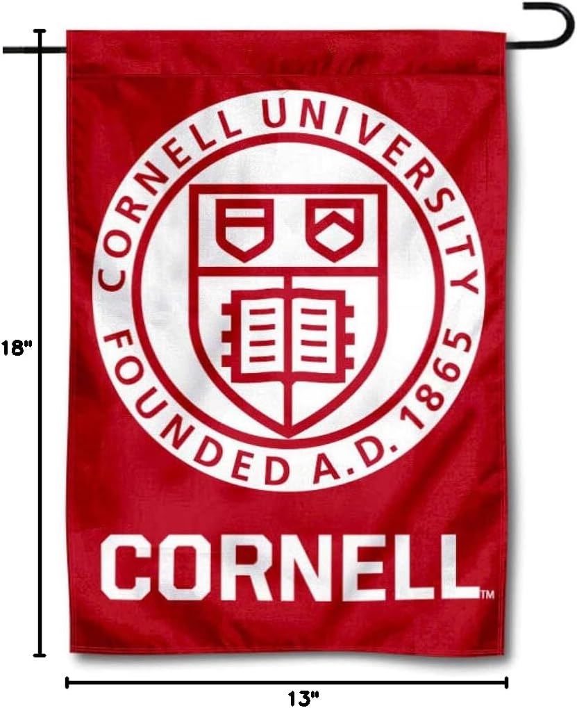 College Flags & Banners Co. Cornell Big Red Insignia Garden Flag - Image 5