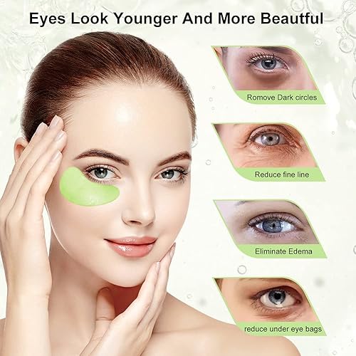 Miniatura 6 de MOND'SUB Máscara prémium para debajo de los ojos con colágeno y ácido hialurónico para ojeras, hinchazón y bolsas de ojos, mascarilla hidratante