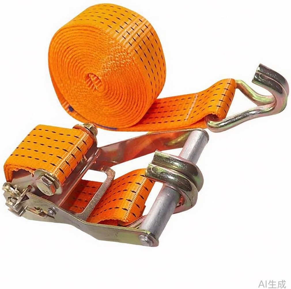 1/2/4/6/8 Set 2 Inch Heavy Duty Tie Down Ratchet Straps with Double J Hook, 11023 LBS Break Strength, Cargo Ratchet Straps for Truck Trailers Motorcycles Kayak(1set,7.0m/23.0ft)