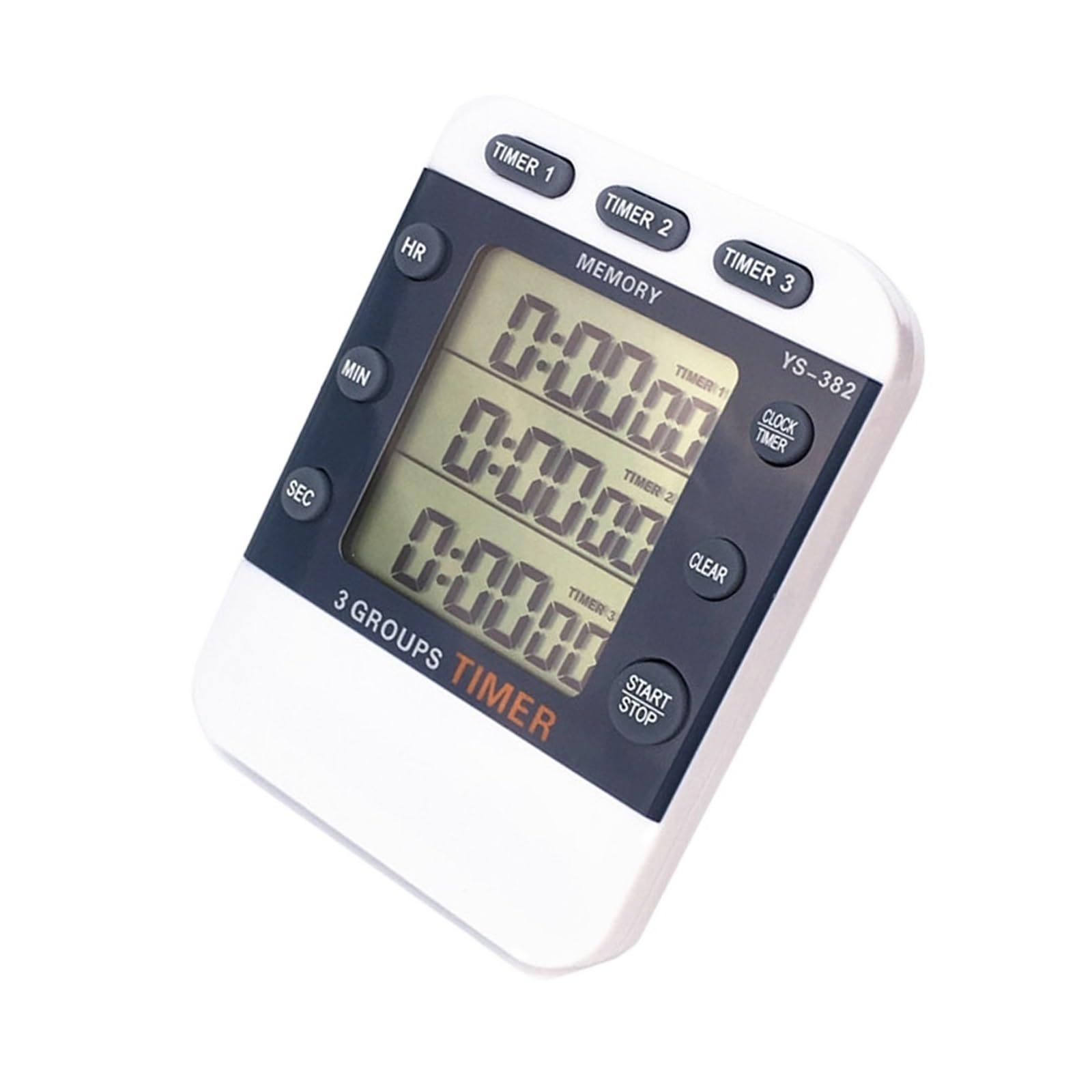 Digital Kitchen Cooking Timer Clock 3 Channels Simultaneous Timing Countdown Up Pocket Reliable Efficient