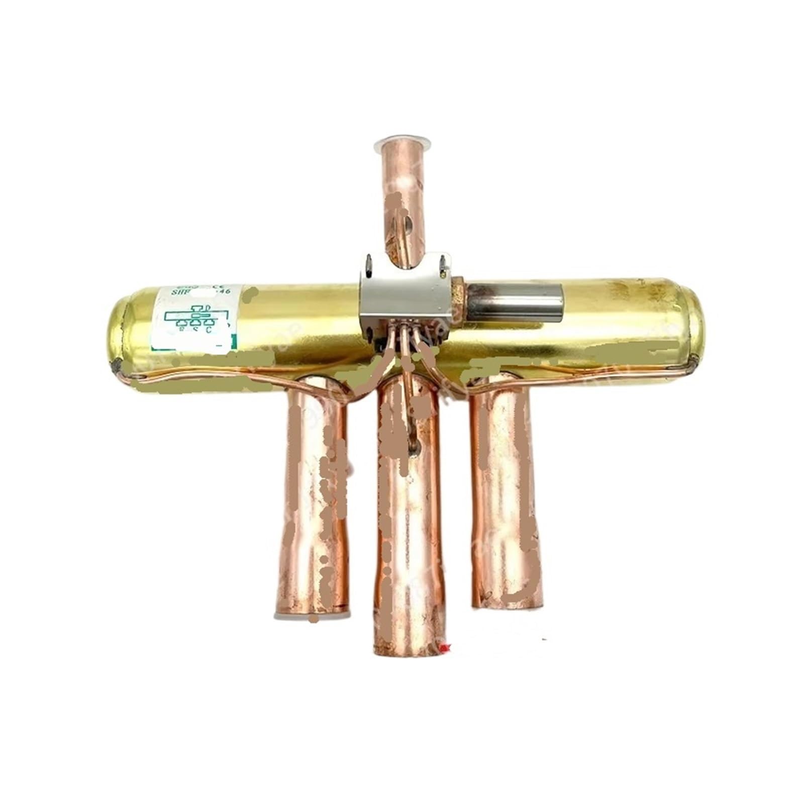 Hizon 5P Four-Way Valve 1-12P Air Conditioner Air Energy Four-Way Valve Accessories，Compatible For Midea，Compatible For Gree， Coils Four-Way Reversing Valve(5P Four-Way Valve)