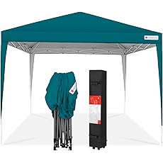 Best Choice Products 10x10ft Pop Up Canopy Outdoor Portable Folding Instant Lightweight Gazebo Shade Tent w/Adjustable Height, Wind Vent, Carrying Bag - Dark Gray