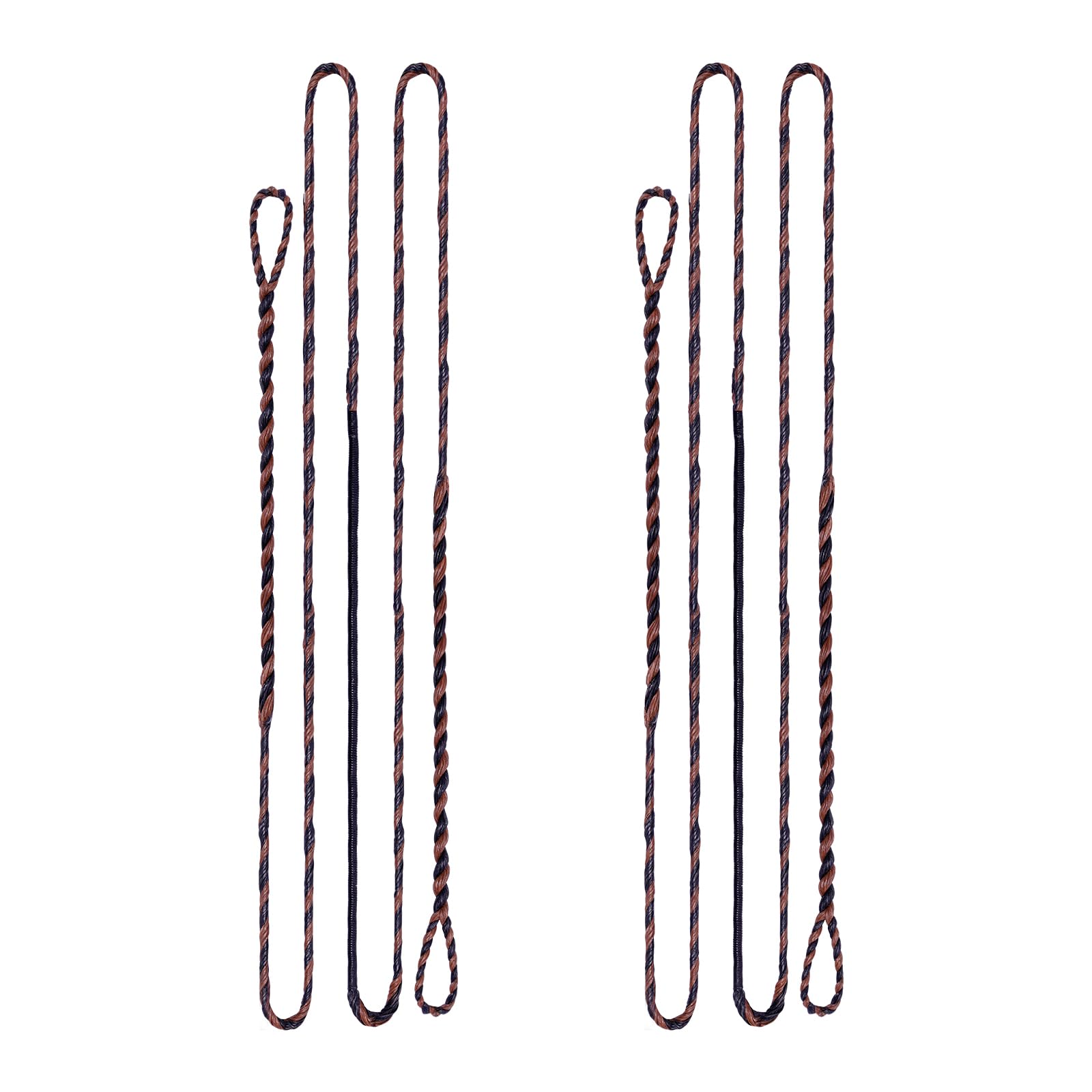 sanlida Archery 2PCS Dynaflight BCY D97 Handmade Flemish Twist Bow String 16 Strands Replacement for Traditional Longbow Recurve Bow One-Piece Bow, AMO Length 68