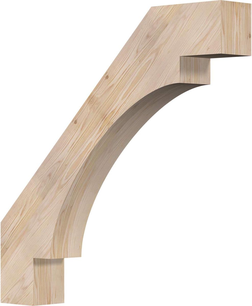 Ekena Millwork BRC06X36X36MRC00SDF 5 1/2W x 36D x 36H Merced Smooth Knee Brace, Douglas Fir
