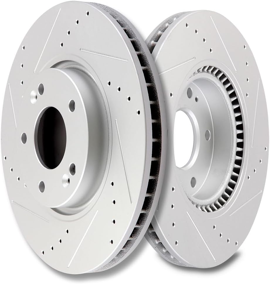 SCITOO Front Disc Brake Rotors Kits Fit For Hyundai Sonata/Tucson/Veloster,For Kia For Sportage/Forte/Forte Koup / Forte5 / Optima/Rondo