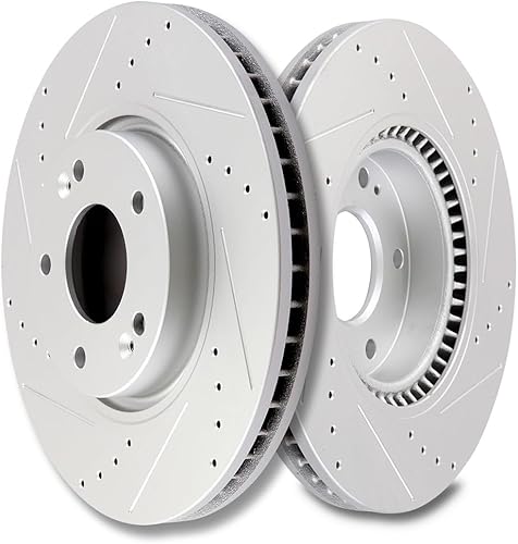 Miniatura 256 de SCITOO Juego de 2 frenos de freno ranurados traseros para Chrysler Town & Country, 08-16 para Dodge Grand Caravan, 09-13 para Dodge Journey, 12-15