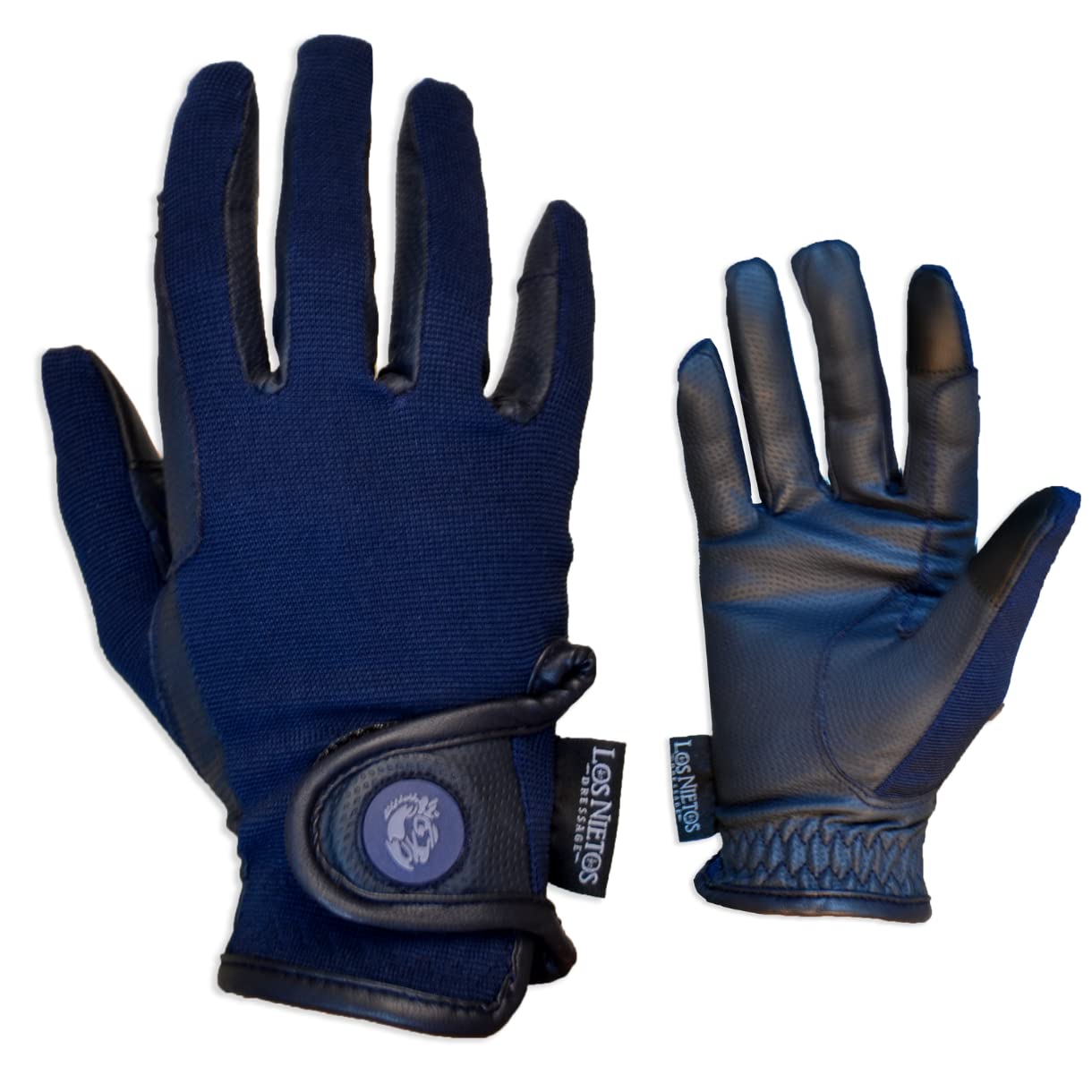 Guantes de equitación Confort Los Nietos Dressage Talla M Azul