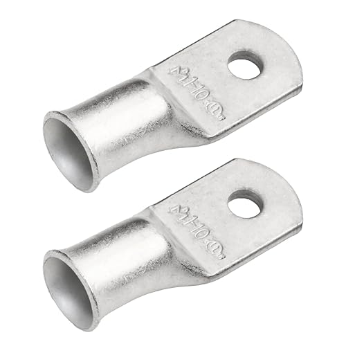 Miniatura 267 de SELTERM - Terminal en anillo de grado marino UL 2/0 AWG 3/8 pulgadas (25 uds) para batería, terminal tubular de cable eléctrico, conector calibre
