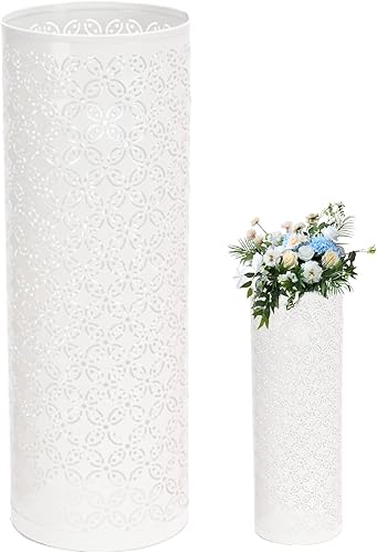 Miniatura 5 de Soporte para paraguas para interiores, soportes modernos para paraguas, cubo redondo de metal duradero, soporte decorativo para paraguas, soporte