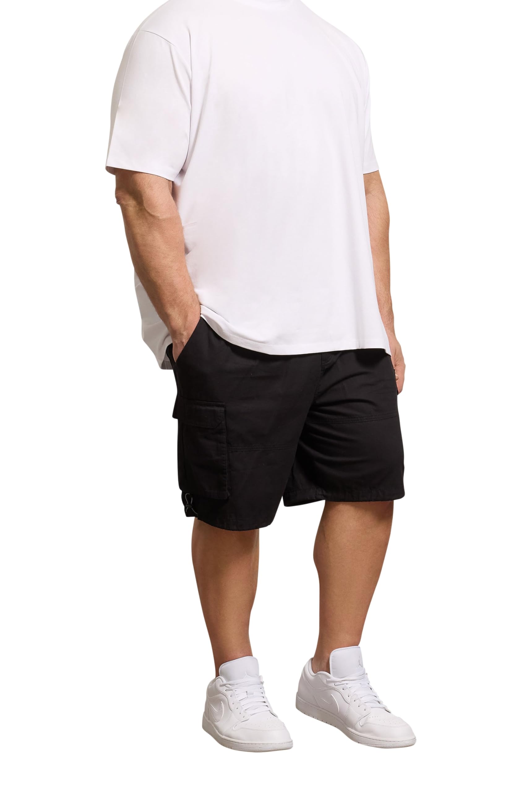 BadRhino Men's Cargo Shorts - Black - 3XL