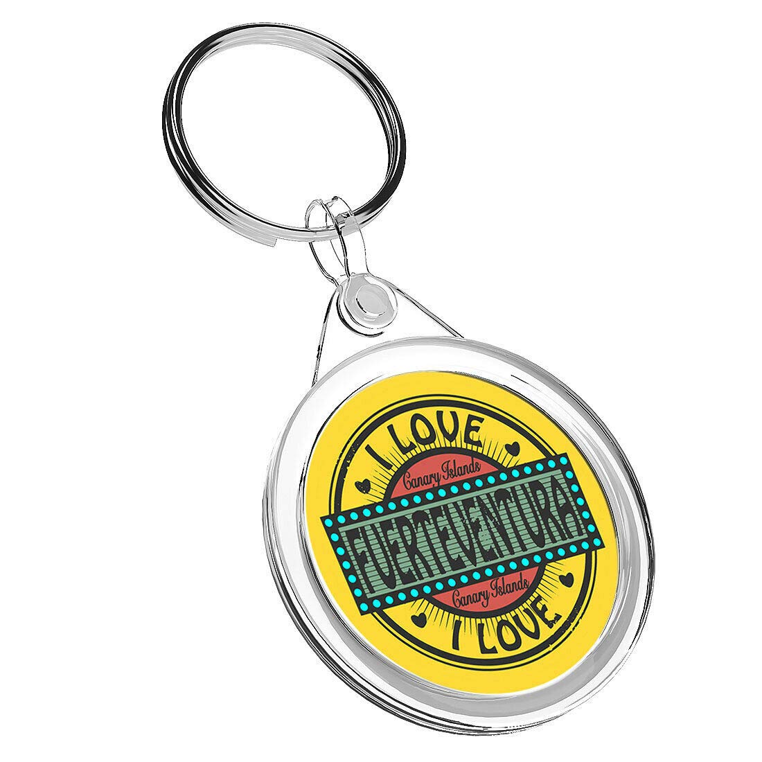 1 x I Love Fuerteventura - Keyring IR02 Mum Dad Kids Birthday #10565