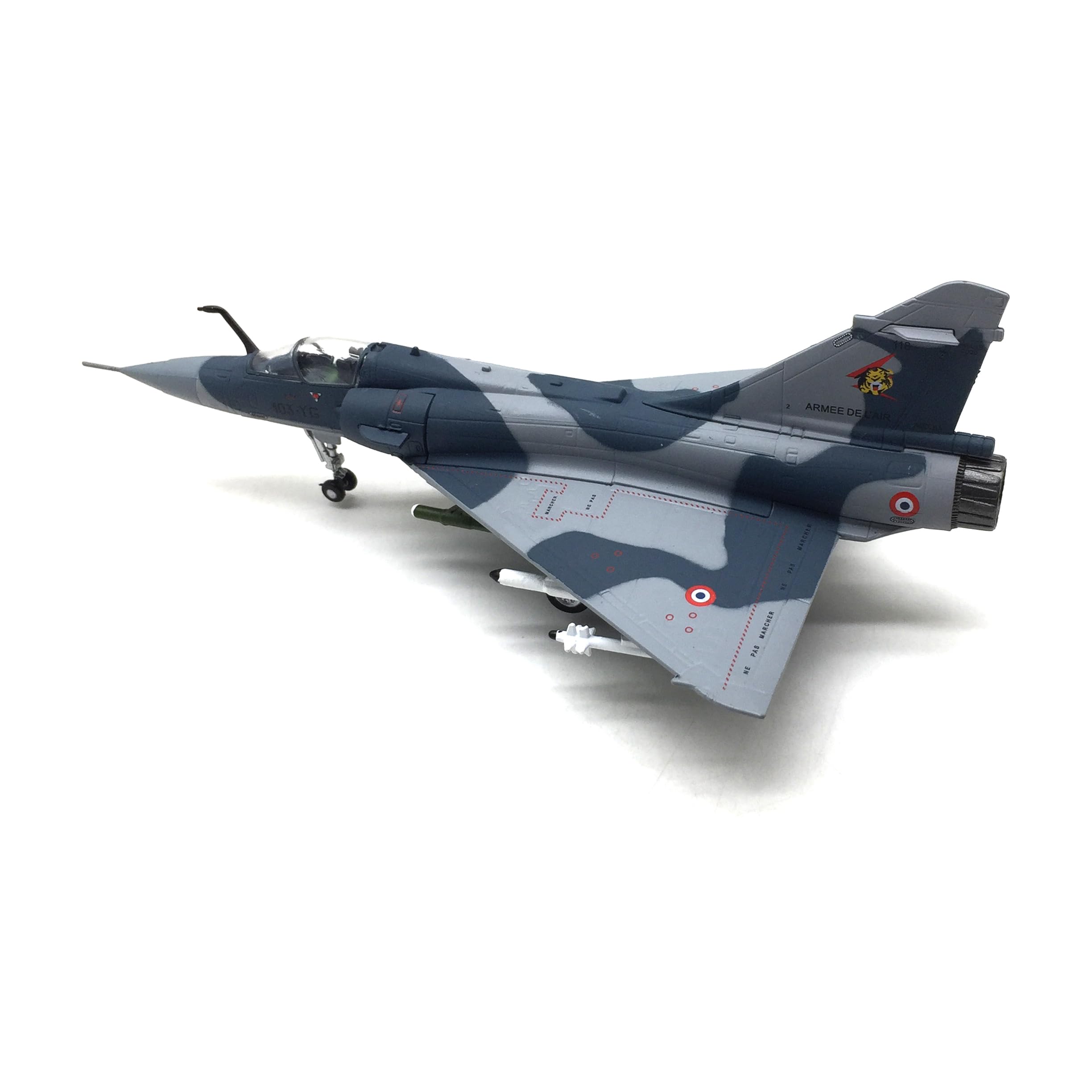 Enatuther 1/100 Mirage 2000 Fighter Military Aircraft Model Fighter Aeroplane Metal Attack Plane for Home/Office Decor - Image 3