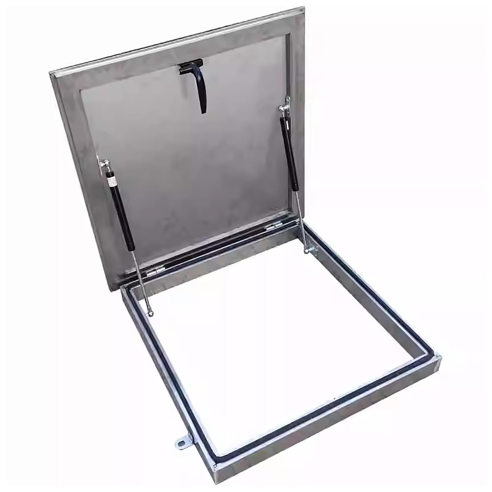 Trappe d'accès au Toit Anti-Intrusion avec Serrure et Fenêtre Argent 55x55